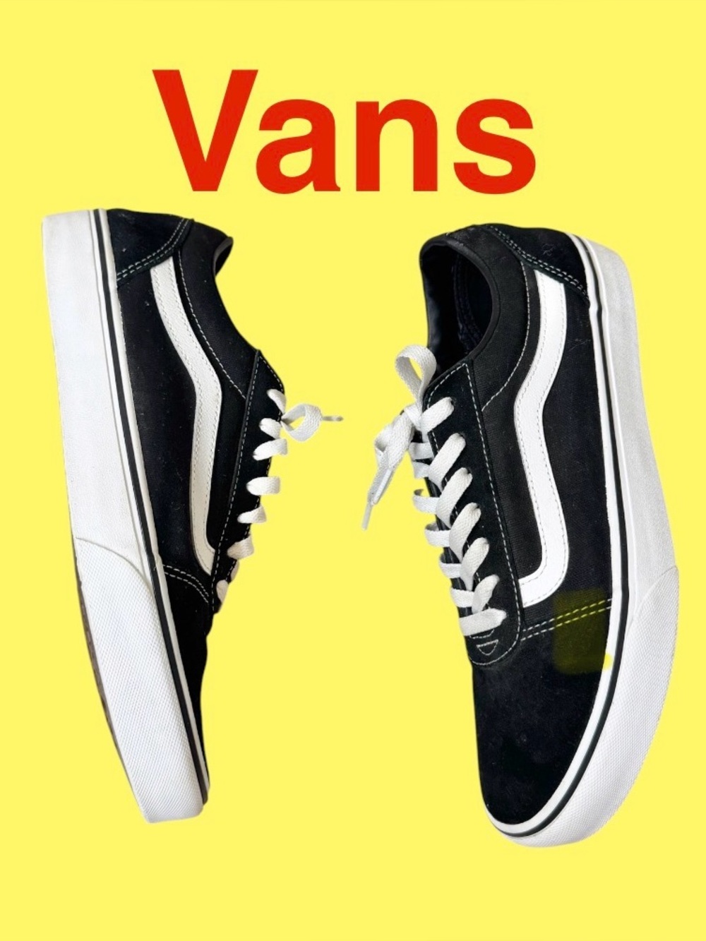 VANS OFF THE WALL Old School black sneakers men’s TENNIS SHOES size 10